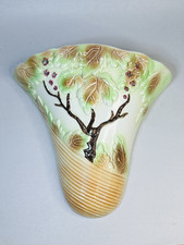 Vintage Sylvac Tree Design Art Deco Single Wall Pocket Vase No.2156