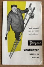 Vintage YOUNGMAN Challenger Extension LADDERS LEAFLET Fred Emney
