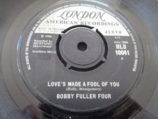 RARE BOBBY FULLER FOUR "LOVE'S MADE A FOOL OF YOU" 1966 UK LONDON ROCKABILLY EX-