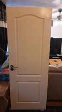 44 INCH FIRE DOORS  SOLID WOOD X 2 WITH HANDLES AND HINGES