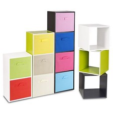 Wooden Shelves Cubes Cupboard