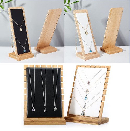 Bamboo necklace display - bamboo,
