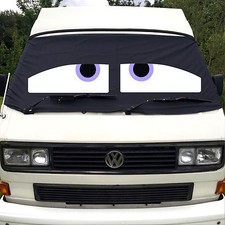 VW T25 Front Window Screen Cover Black Out Blind Curtain Wrap Sleepy Eyes lilac