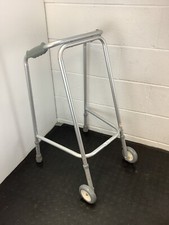 Lightweight Aluminium Walking Zimmer Frame, Front Wheels, Mobility Aid