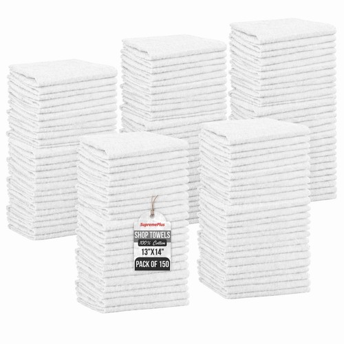 Industrial white shop rags - industrial,