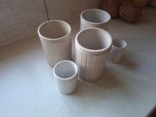 5x Vintage Antique Stoneware