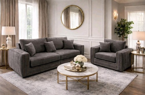 Lilly seater steel sofa - seater,