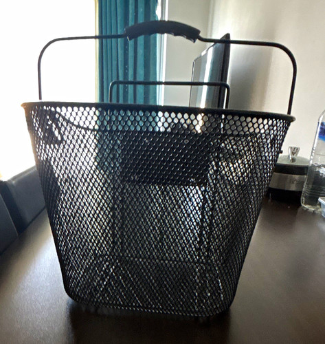 Black metal mesh bicycle - mesh,