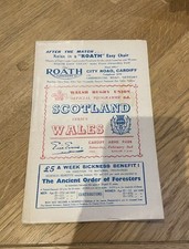 RUGBY PROGRAMME WALES v