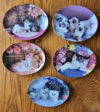 Franklin Mint Cat  Fine Porcelain Plates By Nancy Matthews