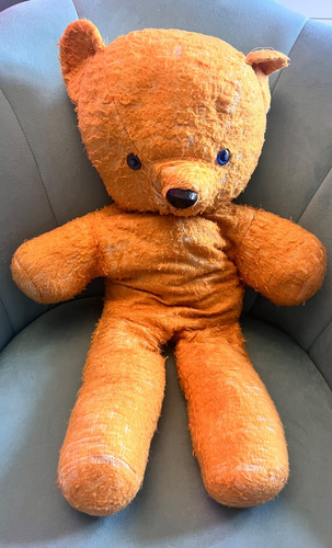 Vintage large yellow - vintage, teddy