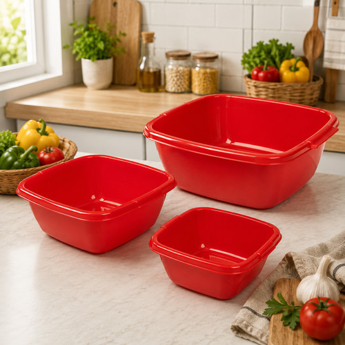 3pc plastic washing bowl - 3pc,