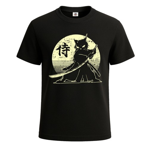 Samurai ninja cat japanese art - samurai,
