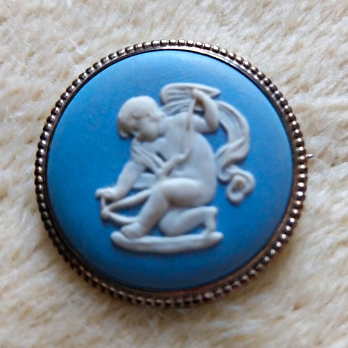 Wedgwood blue jasperware - jasperware, cameo