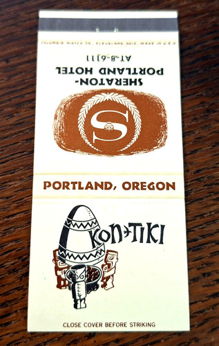 Vintage matchbook kon tiki - matchbook:,