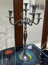 Silver Candelabra 5 Candle Holder In One Holder  Total 12 To Sale