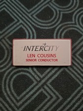 British Rail InterCity Swallow Staff Badge Senior Conductor Railwayana Obsolete