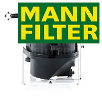FUEL FILTER WK 939 MANN-FILTER