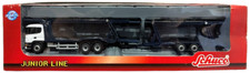 1:72 Scale Schuco Junior Line Scania Car Transporter & Drawbar Trailer - BNIB