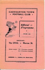 Caernarvon Town v Pwllheli & District (Welsh League) 1950/1951