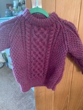 Hand knitted Aran jumper Chest