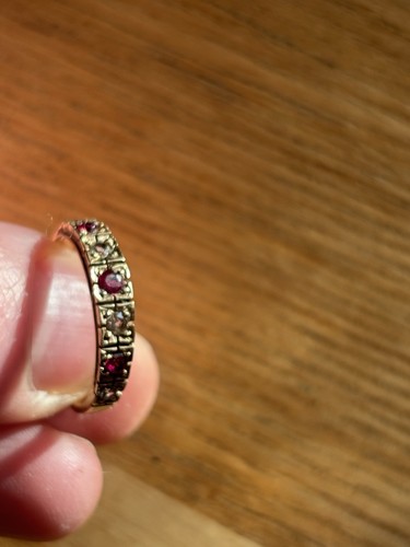 Vintage 9ct gold ruby - vintage,