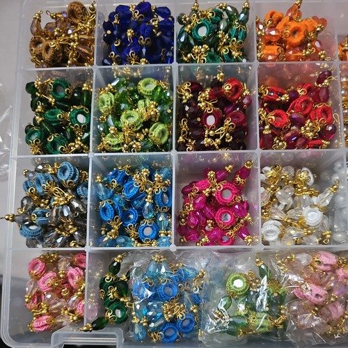 Crystal teardrop bead with - 4, x