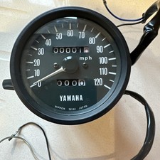 Yamaha RD 250 400 XS 250, 360, 400 Speedometer  NOS genuine 120mph