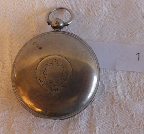 Antique silver pocket - pocket, watch