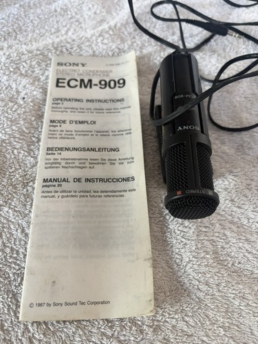 Sony microphone ecm - sony, ecm-909