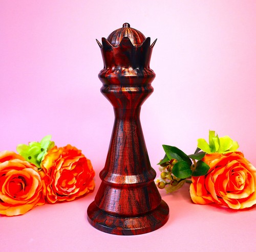 Large chess king piece with - large,