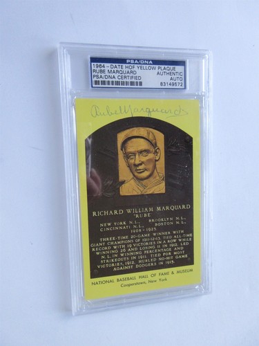 Rube marquard psa dna - rube,