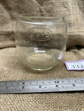 Vintage Original Dietz Little Wizard Glass Globe / Shade Hurricane Paraffin Lamp