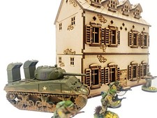 WW2 Wargames Model Farm House D-Day Normandy Model