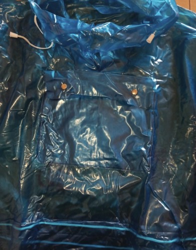 Vintage pvc raincoat rain cape - vintage,