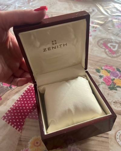 Zenith watch wood box vintage - watch,