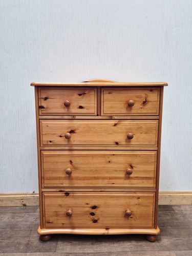 Pine chest drawers - pine, 5