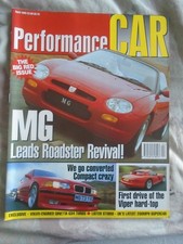 Performance Car Apr 1995 MGF