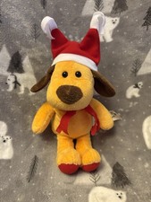 Paws Orange Dog In Santa Hat