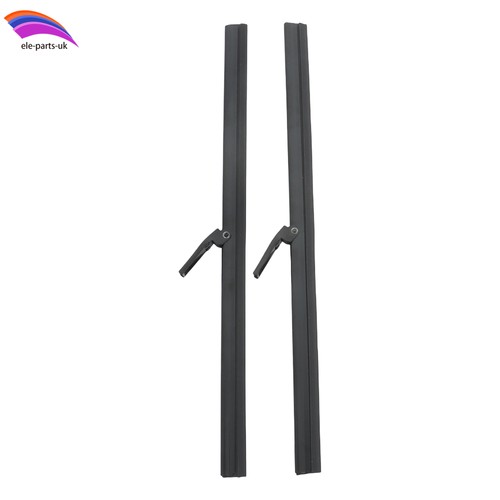 Black wiper blades flat - 2x,