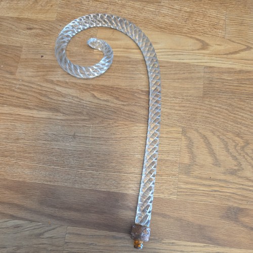 Large antique twisted glass - antique,