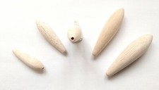 Balsa Avon "Pear" Shaped Bodies For Traditional Fishing Floats (Quantity Of 20)