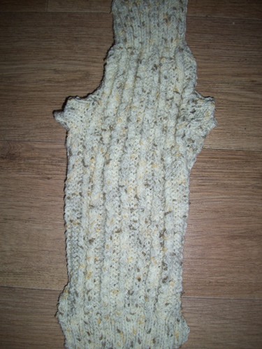Brand new hand knitted ribbed