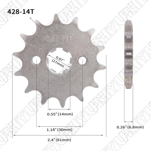 Front chain sprocket - chain,
