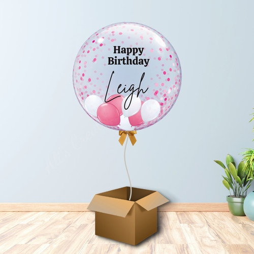 Personalised bubble balloon - bubble,