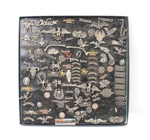 100 motorcycle vest pins - motorcycle,