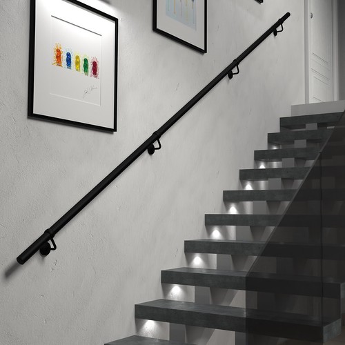 Matt black stair - matt,