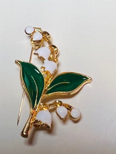 Ladies enamelled snowdrop