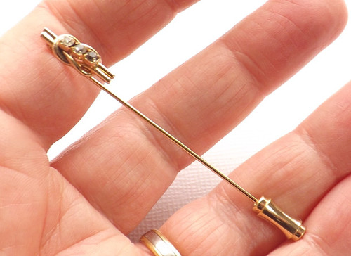 Retro stick pin lapel - lapel,