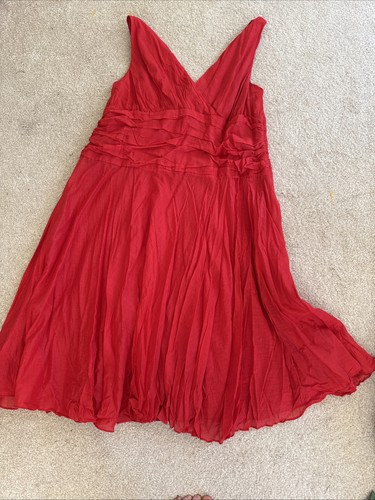 Monsoon plus size red summer - size,